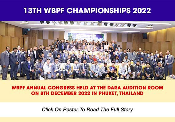 WBPF Annual Congress Held On 8th December 2022 At The Dara Theater In Phuket, Thailand...
